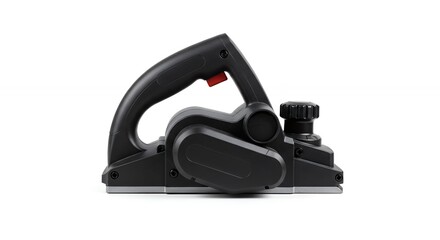 Electric wood planer against white background