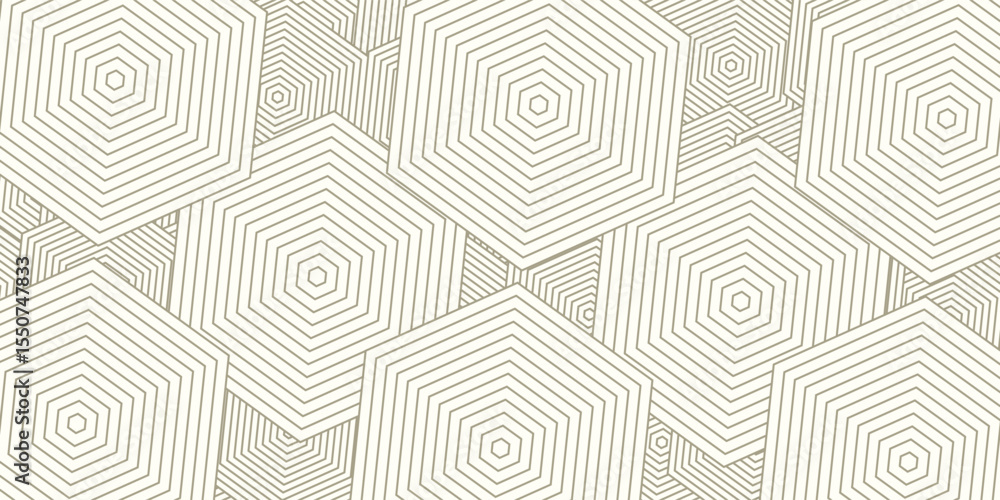 Poster geometric lines seamless pattern. golden vector texture with thin diagonal stripes, lines, chevron, 