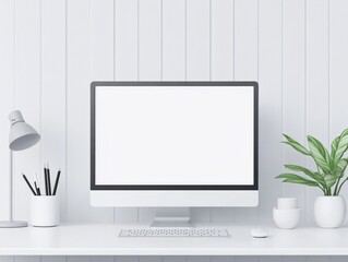 Fototapeta premium Modern Workspace Mockup