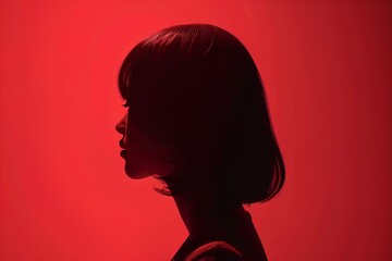 silhouette of a woman