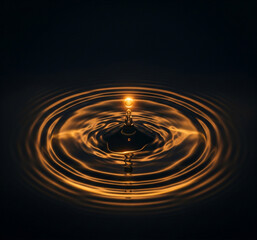 Abstract Representation of the Ripple Effect of Kindness