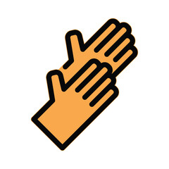 Glove icon design template