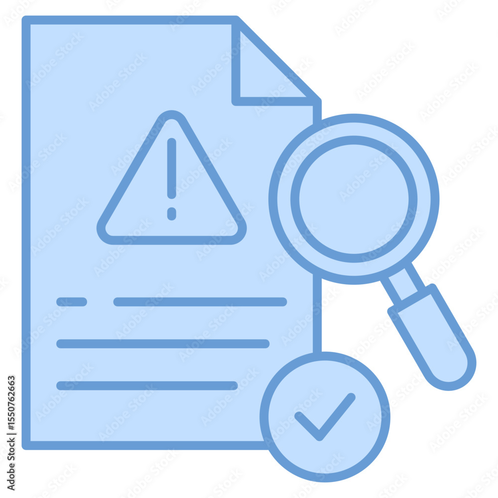 Poster issue resolution icon element for design