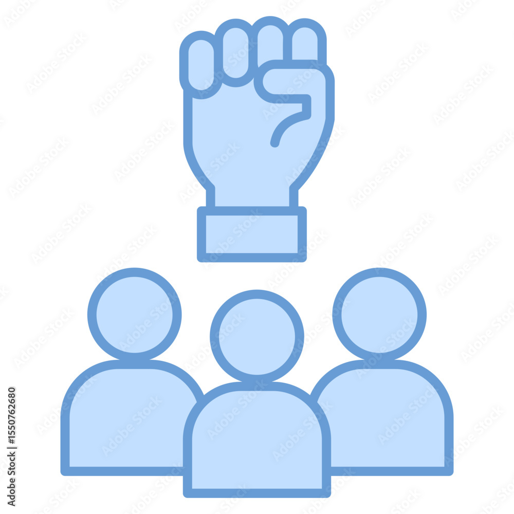 Poster support team icon element for design