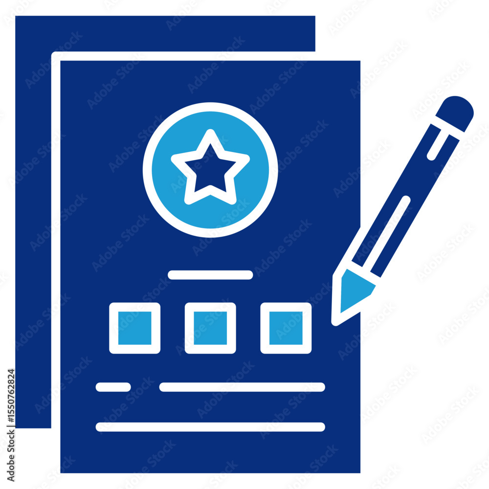 Aufkleber feedback form icon element for design