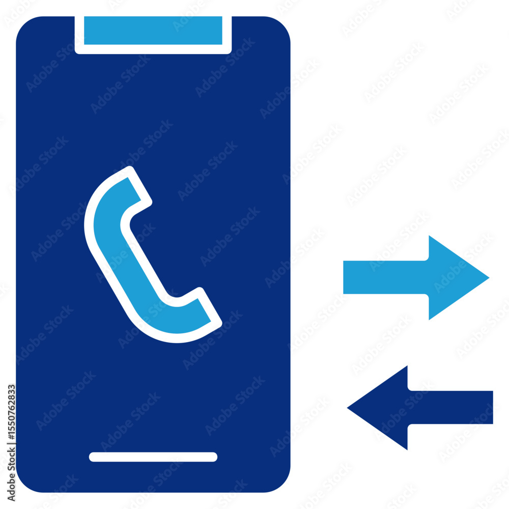 Poster callback icon element for design