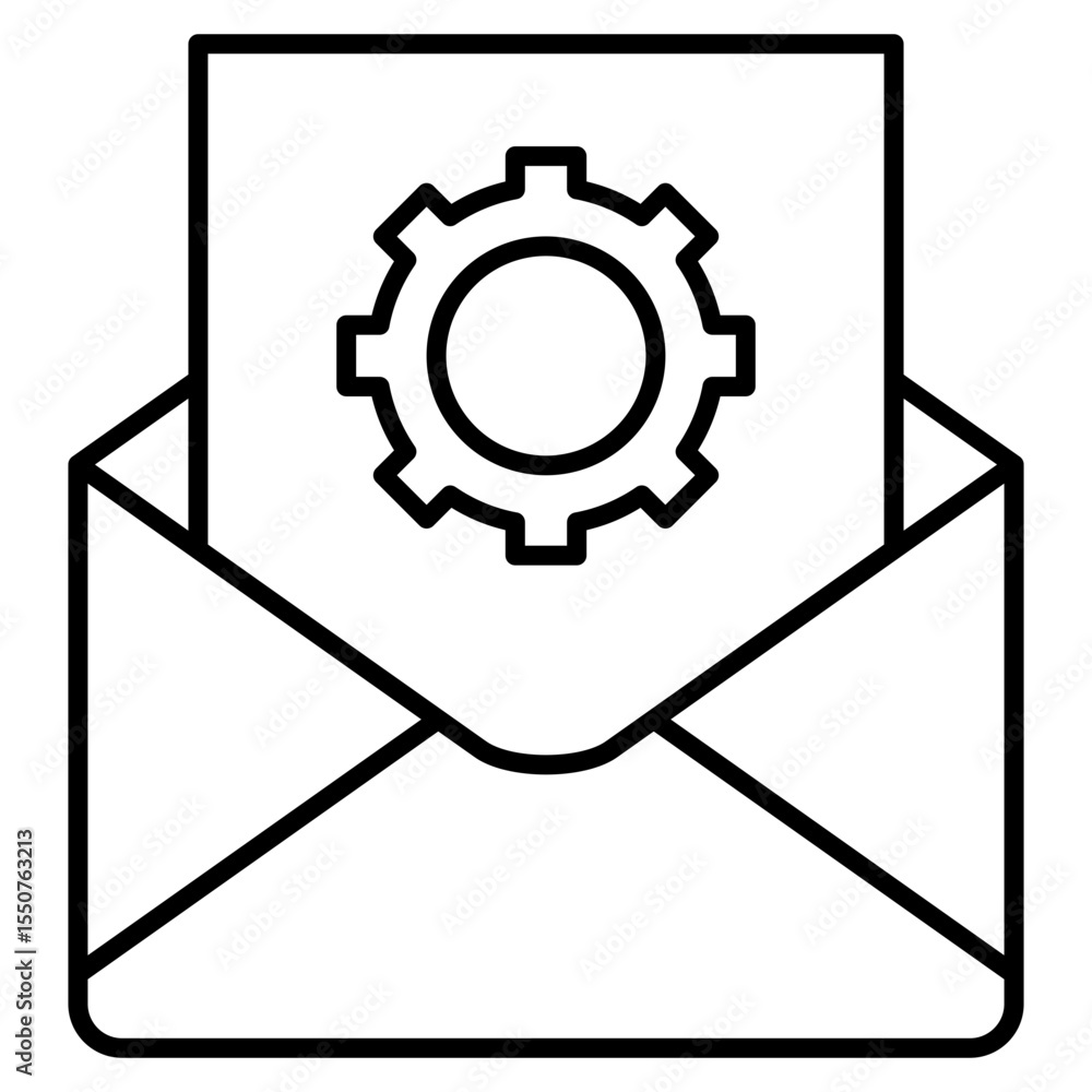 Poster email support icon element for design