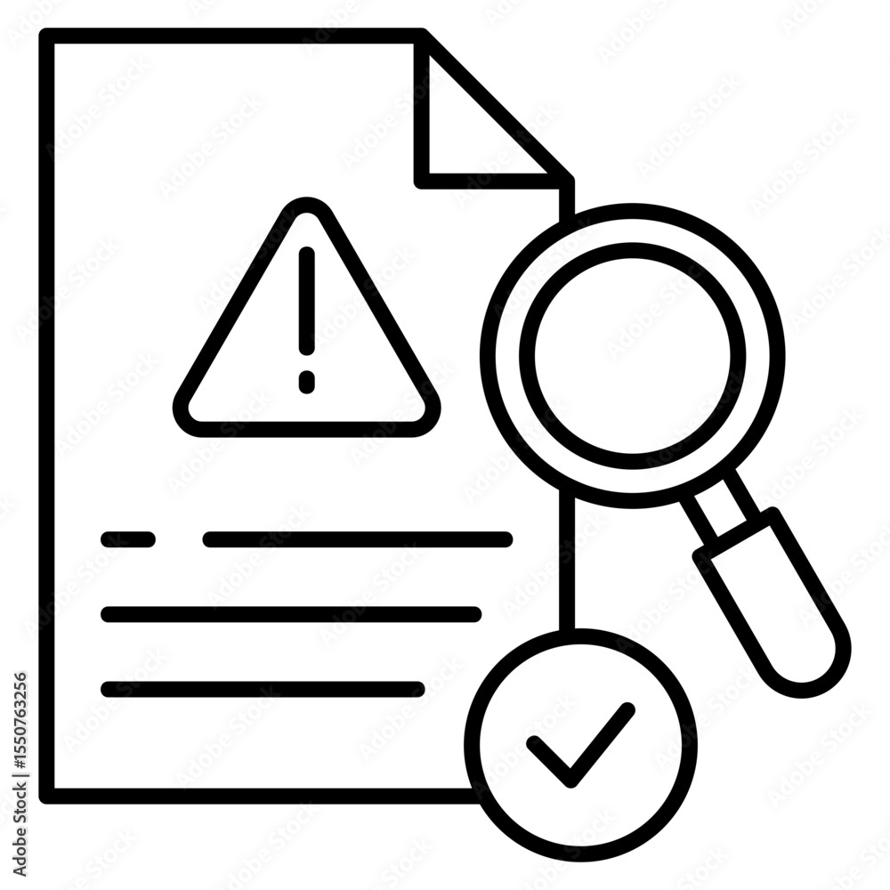 Poster issue resolution icon element for design