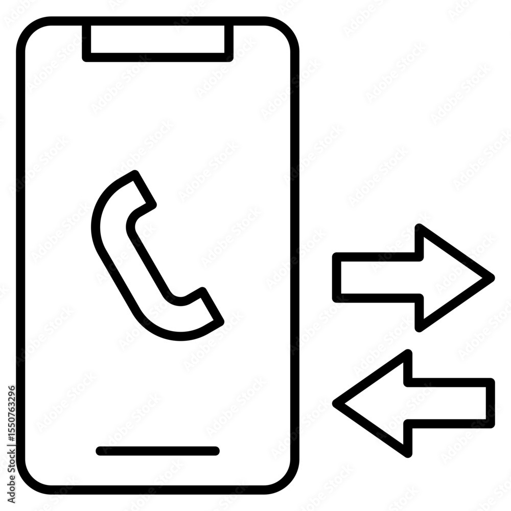 Poster callback icon element for design