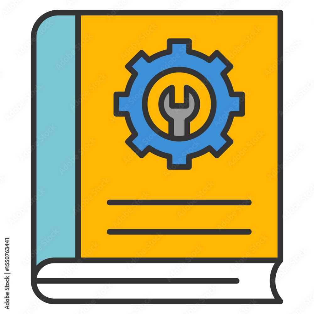 Poster user manual icon element for design