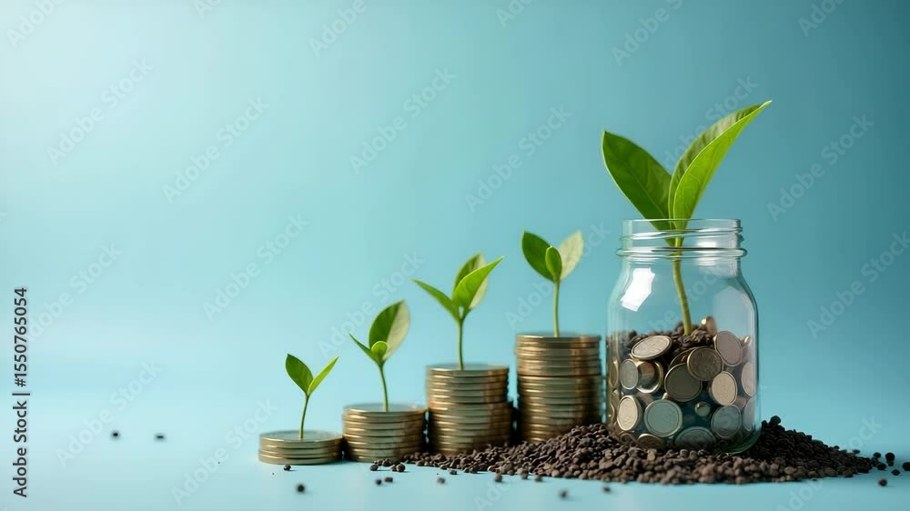 Poster analyzing inflation hedge strategies through a blend of diversified assets and financial instruments