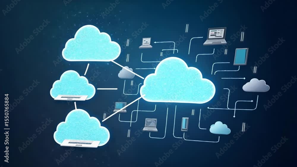 Poster innovative multi-cloud strategy: seamless integration of public & private clouds for optimized resou