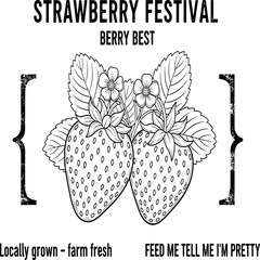 sweatshirt fruits print design, Strawberry fruit illustration for summer vibes, women's food fashion vibes trendy strawberry illustration artwork. girls graphics