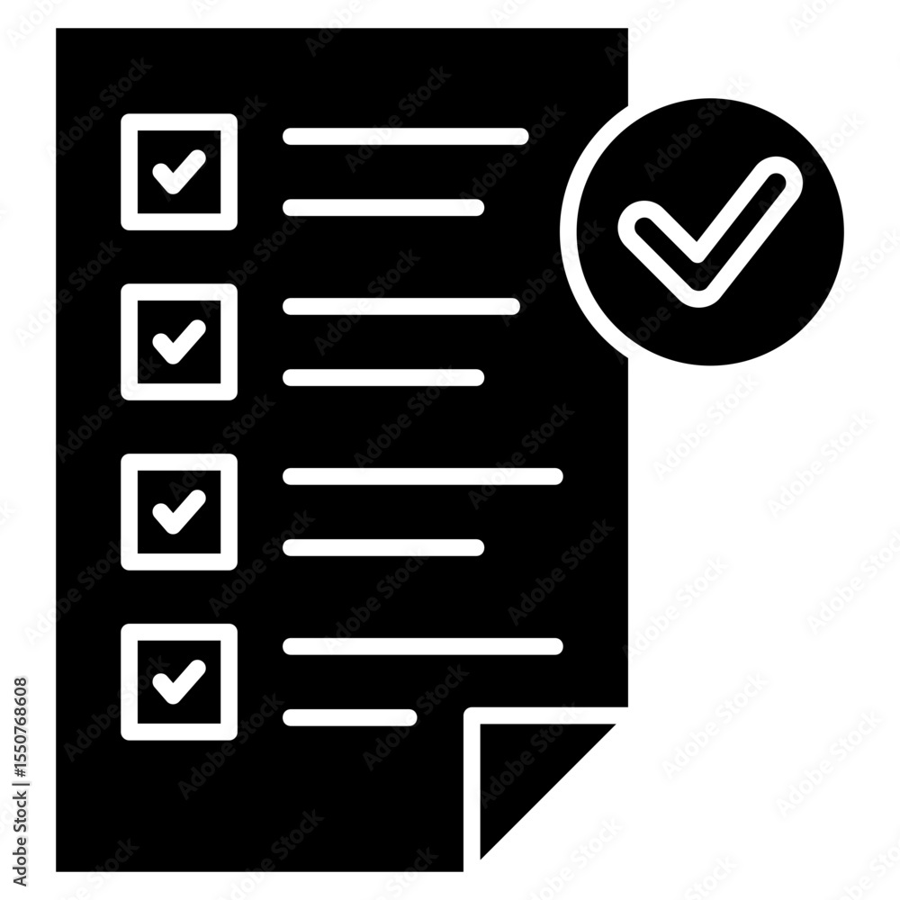 Poster to-do list icon element for design
