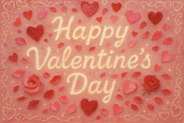 Romantic Valentine’s Day Glow with Hearts and Lights