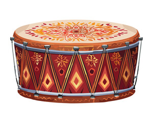 Ethnic Musical Instrument Design Vector