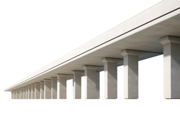 Elevated Highway Overpass: Concrete Structure, Engineering Design, Infrastructure Project transparent background png