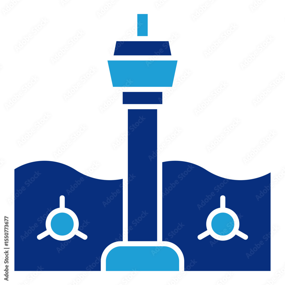 Poster tidal power icon element for design