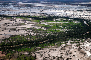 Floodwaters in the Cooper Creek