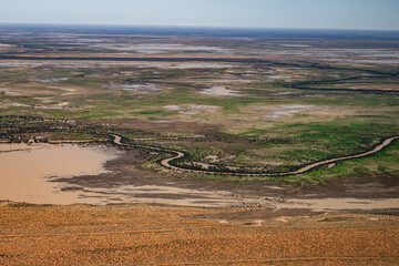 View of Diamantina floodwaters
