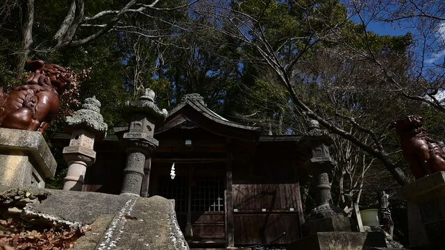 冬の頭島神社 （岡山県備前市, 2025年1月）