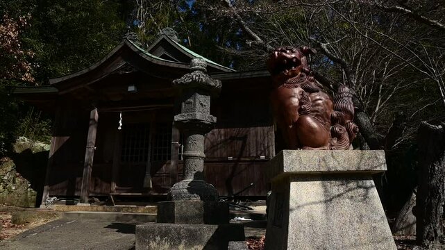 冬の頭島神社 （岡山県備前市, 2025年1月）