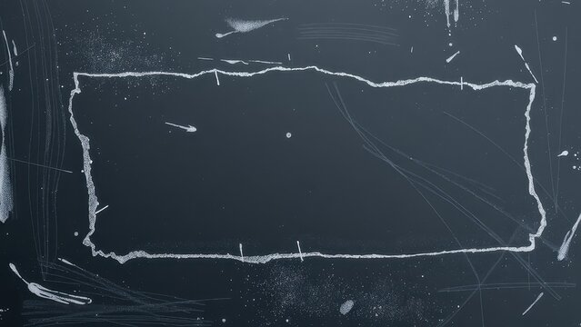 Abstract frame of soap suds on a dark surface with streaks and splatter