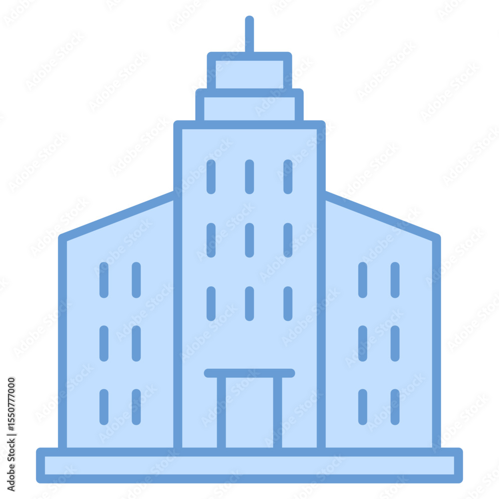 Poster skyscraper icon element for design