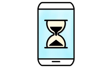 スマートフォンの「スクリーンタイム制限」アイコン
