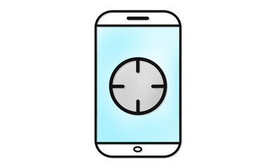 スマートフォンの「集中モード」アイコン
