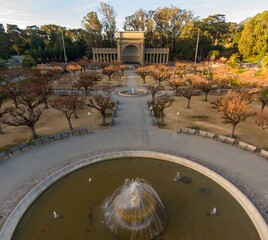 Golden Gate Park's Spreckels Temple of Music and fountains provide a tranquil space for visitors in...