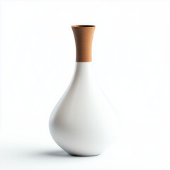 Vase isolated on white background,Generative ai