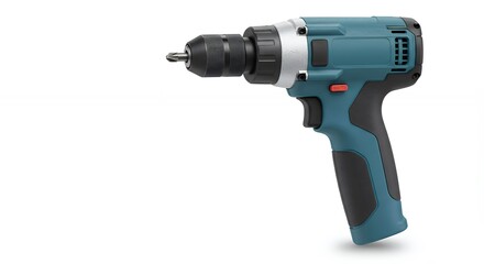 Electric drill isolated on white background