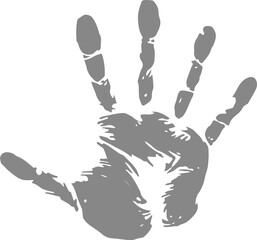 Colorful Hand drawn Hand-print Clip-art Vector