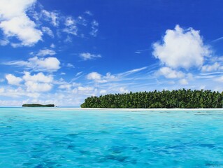 Fototapeta premium Tranquil island paradise