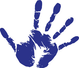 Colorful Hand drawn Hand-print Clip-art Vector