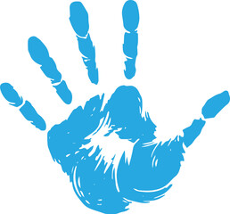 Colorful Hand drawn Hand-print Clip-art Vector