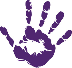 Colorful Hand drawn Hand-print Clip-art Vector