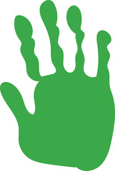 Colorful Hand drawn Hand-print Clip-art Vector