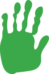 Colorful Hand drawn Hand-print Clip-art Vector