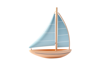 Miniature Sailboat: A Pixel Art Nautical Delight transparent background png
