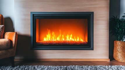 Modern Electric Fireplace Living Room Decor