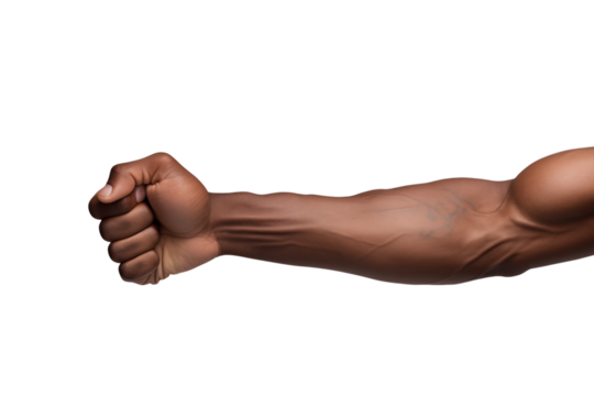 Powerful Arm: Muscular Forearm and Hand Photography for Athletes, Fitness, and Strength transparent background png