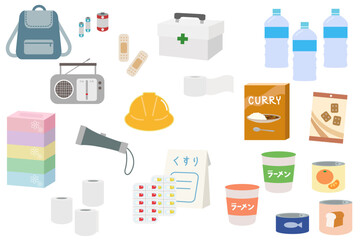 非常用グッズのイラスト素材セット