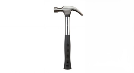 Claw hammer tool on white background