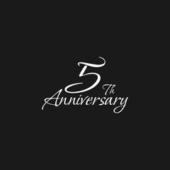 anniversary logo design, 5th anniversary, symbol, icon, party, logo design for 5th anniversary, vector, success, illustration, birthday, symbol, background, year, congratulation, greeting, invitation,