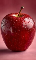 Real photo of ripe apple, generation AI 