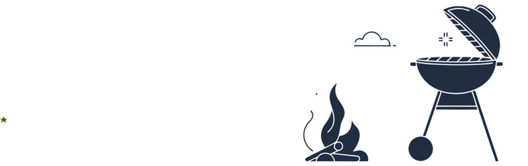  Summer Vacation Travel Concept with Beach, Airplane, and Luggage – Vector Illustration