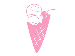 シンプルアイス（ピンク）