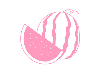 シンプルスイカ（ピンク）